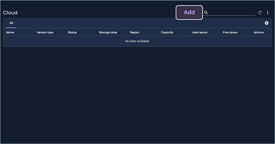 Commvault cloud guide - Add new cloud storage vault